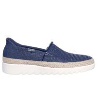 Skechers Women's Slip-ins: BOBS Flexpadrille HI - Glitz Glider Slip-On Shoes in Navy Blue, Size 5 | Textile, Vegan