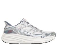 Skechers Women's Slip-ins: BOBS Skillz - Kick It Sneaker in White/Silver, Size 6.5 | Synthetic/Textile, Machine Washable