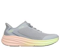 Skechers Women's Slip-ins: BOBS Skillz - Too Essential Sneaker in Gray, Size 5.5 | Textile/Synthetic, Vegan, Machine Washable