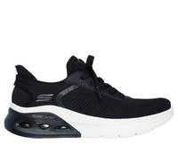 Skechers Women's Slip-ins: BOBS Sport Arc Waves 2.0 - Now It Sneaker in Black, Size 4 | Textile/Synthetic, Machine Washable
