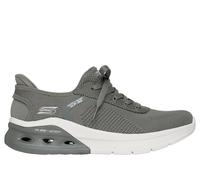Skechers Women's Slip-ins: BOBS Sport Arc Waves 2.0 - Now It Sneaker in Olive, Size 8 | Textile/Synthetic, Machine Washable