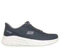 Skechers Women's Slip-ins: BOBS Sport B Flex - Flex Lucy Sneaker in Dark Navy Blue, Size 4 | Textile/Synthetic, Machine Washable