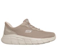Skechers Women's Slip-ins: BOBS Sport B Flex - Flex Lucy Sneaker in Taupe, Size 7 | Textile/Synthetic, Machine Washable