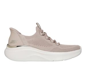 Skechers Women's Slip-ins: BOBS Sport B Love - True Delight Sneaker in Taupe, Size 7 | Textile/Synthetic