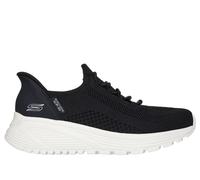 Skechers Women's Slip-ins: BOBS Sport Sparrow 2.0 - Lucky Run Sneaker in Black, Size 5 | Textile/Synthetic, Machine Washable