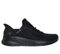 Skechers Women's Slip-ins: BOBS Sport Squad Chaos - Daily Glitz Sneaker in Black, Size 6.5 | Textile/Synthetic