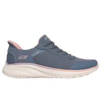 Skechers Women's Slip-ins: BOBS Sport Squad Chaos - Ombre Paradise Sneaker in Slate, Size 8 | Textile/Synthetic, Vegan, Machine Washable