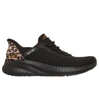 Skechers Women's Slip-ins: BOBS Sport Squad Chaos - Seize The Hour Sneaker in Black, Size 2 | Textile/Synthetic, Vegan, Machine Washable
