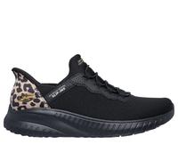 Skechers Women's Slip-ins: BOBS Sport Squad Chaos - Seize The Hour Sneaker in Black, Size 3 | Textile/Synthetic, Vegan, Machine Washable