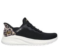Skechers Women's Slip-ins: BOBS Sport Squad Chaos - Seize The Hour Sneaker in Black, Size 5 | Textile/Synthetic, Vegan, Machine Washable