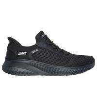 Skechers Women's Slip-ins: BOBS Sport Squad Chaos Sneaker in Black, Size 7 | Textile/Synthetic, Vegan, Machine Washable