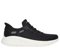 Skechers Women's Slip-ins: BOBS Sport Squad Chaos Sneaker in Black, Size 7 | Textile/Synthetic, Vegan, Machine Washable