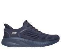 Skechers Women's Slip-ins: BOBS Sport Squad Chaos Sneaker in Dark Navy Blue, Size 6.5 | Textile/Synthetic, Vegan, Machine Washable