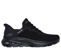 Skechers Women's Slip-ins: BOBS Sport Unity Sneaker in Black, Size 5 | Textile/Synthetic, Vegan, Machine Washable