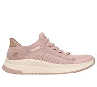 Skechers Women's Slip-ins: BOBS Squad 4 - Dire Step Sneaker in Blush Pink, Size 4.5 | Textile/Synthetic, Machine Washable