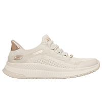 Skechers Women's Slip-ins: BOBS Squad 4 - Dire Step Sneaker in Off White, Size 2 | Textile/Synthetic, Machine Washable