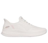 Skechers Women's Slip-ins: BOBS Squad 4 - Key Look Sneaker in White, Size 8 | Synthetic/Textile