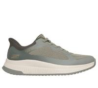 Skechers Women's Slip-ins: BOBS Squad 4 - Staple Look Sneaker in Olive, Size 3 | Synthetic/Textile, Machine Washable