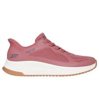Skechers Women's Slip-ins: BOBS Squad 4 - Staple Look Sneaker in Rose, Size 3 | Synthetic/Textile, Machine Washable