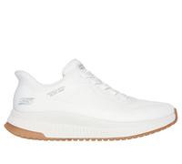 Skechers Womens Bob Squad 4 Staple Look Stretch Trainers - White - UK3.5