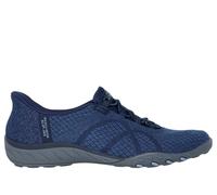 Skechers Women's Slip-ins: Breathe-Easy - Knitty Waves Slip-On Shoes in Navy Blue, Size 3 | Textile/Synthetic, Vegan, Machine Washable