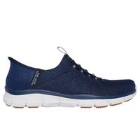 Skechers Women's Slip-ins: Brilliance - Night Shift Slip-On Shoes in Navy Blue, Size 6.5 | Textile/Synthetic, Vegan, Machine Washable