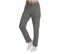 Skechers Women's Slip-in Cargo Pant - Olive/Black - Nylon/Spandex - Size S