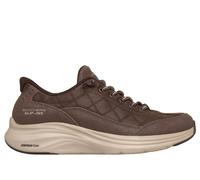 Skechers Women's Slip-ins: Contour Foam - Cosy Fit Natural Ease Sneaker in Chocolate, Size 5.5 | Textile/Leather