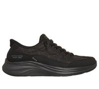 Skechers Women's Slip-ins: Contour Foam - Cosy Fit Sneaker in Black, Size 6 | Textile/Synthetic/Leather, Vegan, Machine Washable