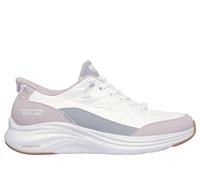 Skechers Women's Slip-ins: Contour Foam - Cosy Fit Sneaker in White/Lavender, Size 8 | Textile/Synthetic/Leather, Machine Washable