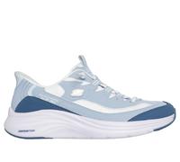 Skechers Women's Slip-ins: Contour Foam - Cosy Fit Sweet Nostalgia Sneaker in Light Blue, Size 8 | Synthetic/Textile, Machine Washable