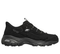 Skechers Women's Slip-ins: D'Lites - Classic Remix Sneaker in Black, Size 4.5 Wide | Leather/Synthetic/Textile