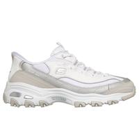 Skechers Women's D'Lites Smooth Nostalgia, White, 5 UK