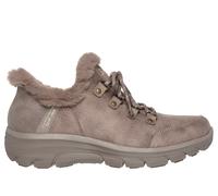 Skechers Women's Slip-ins: Easy Going - Fall Adventures Boots in Taupe, Size 4 | Textile, Vegan