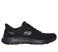 Skechers Women's Slip-ins: Flex Appeal 5.0 - Easy Breezy Sneaker in Black, Size 4.5 | Textile/Synthetic, Vegan, Machine Washable