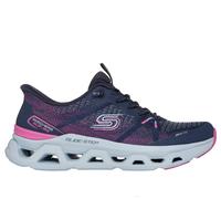 Skechers Women's Slip-ins: Glide-Step Altus - Fast Lane Sneaker in Navy Blue/Pink, Size 2 | Textile/Synthetic, Vegan, Machine Washable