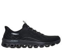Skechers Women's Slip-ins: Glide-Step Elevate - Amaze Sneaker in Black, Size 6 | Textile/Synthetic, Vegan, Machine Washable