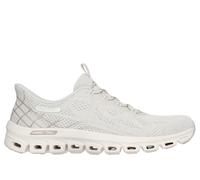Skechers Women's Slip-ins: Glide-Step Elevate - Amaze Sneaker in Off White, Size 5 | Textile/Synthetic, Vegan, Machine Washable