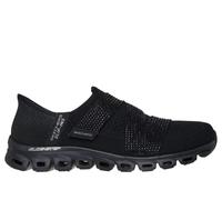 Skechers Women's Slip-ins: Glide-Step - High Shine Sneaker in Black, Size 2 | Textile/Synthetic/Metal, Vegan
