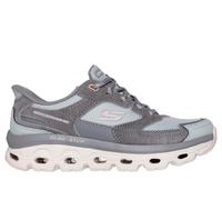 Skechers Women's Slip-Ins: Glide-Step Sole - Paradise Valley Sneaker in Gray/Pink, Size 4.5 | Leather/Synthetic/Textile