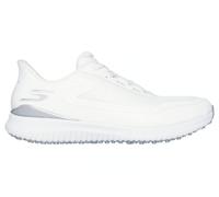 Skechers Go Golf Women's Flight Slip-in Spikeless Golf Shoe Sneaker, White Silver, 6 UK