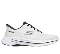 Skechers Women's Slip-ins: GO WALK 8 - Nadia Sneaker in White/Black, Size 5.5 | Textile/Synthetic, Vegan, Machine Washable