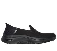 Skechers Women's Slip-Ins: GO WALK Arch Fit 2.0 - Delara Slip-On Shoes in Black, Size 7 Wide | Textile/Synthetic, Vegan, Machine Washable