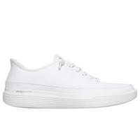 Skechers Women's Slip-ins: GO WALK Commuter - Berlin Sneaker in White, Size 4 | Textile/Metal, Vegan, Machine Washable , Arch Fit
