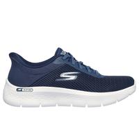 Skechers Women's Slip-ins: GO WALK Flex - Carla Sneaker in Navy Blue/White, Size 4 | Textile/Synthetic, Vegan, Machine Washable