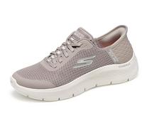 Skechers Womens Slip Ins: Go Walk Flex Grand Entry Runners Taupe 6 UK