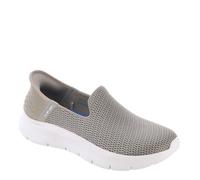 Skechers Women's Slip-ins Go Walk Flex-Relish Sneaker Hands-Free Blue Taupe UK 4