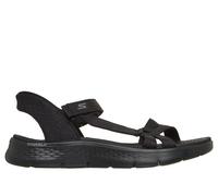 Skechers Women's Slip-ins: GO WALK Flex Sandal - Illuminate Sandals in Black, Size 4 Wide | Textile, Vegan, Machine Washable