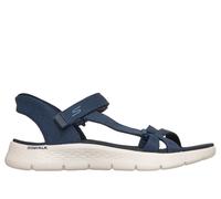 Skechers Women's Slip-ins: GO WALK Flex Sandal - Illuminate Sandals in Navy Blue, Size 4 Wide | Textile, Vegan, Machine Washable