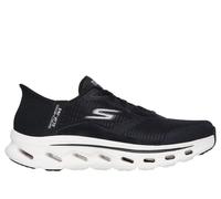 Skechers Women's Slip-ins: GO WALK Glide-Step 2.0 - Belah Sneaker in Black/White | Textile/Synthetic, Vegan, Machine Washable